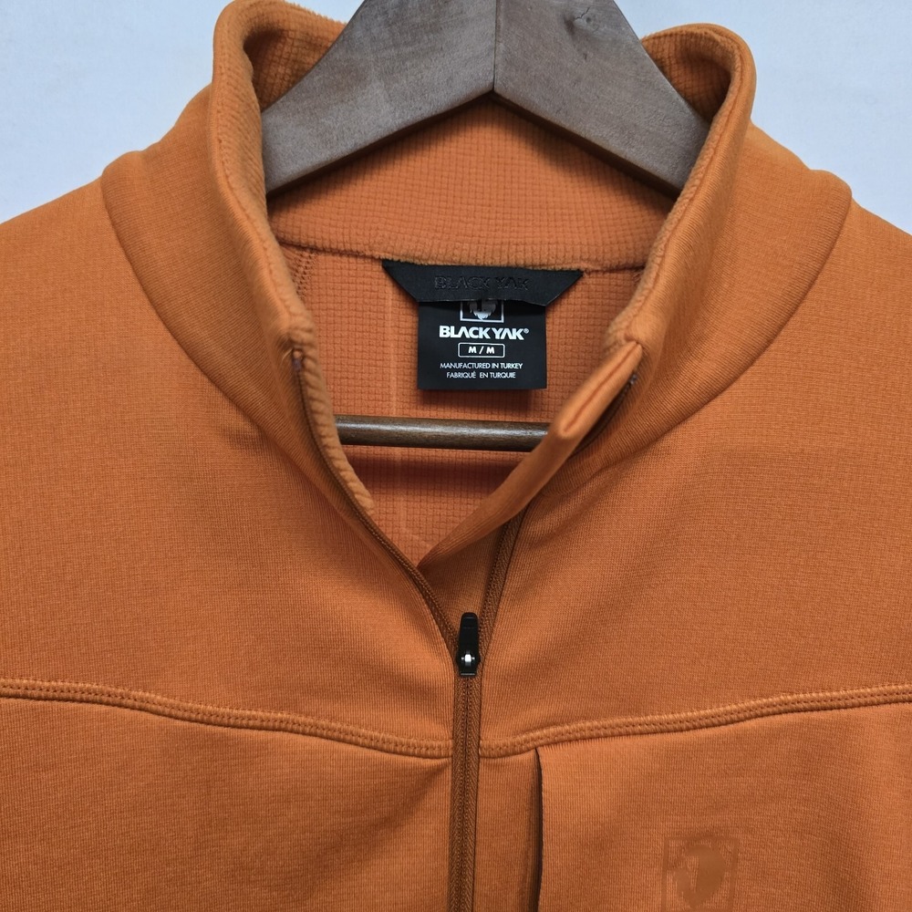 Black Yak Alatau Pullover Sun Dried Tomato Orange 3/4 Zip Extreme Sport Size M - Picture 3 of 3